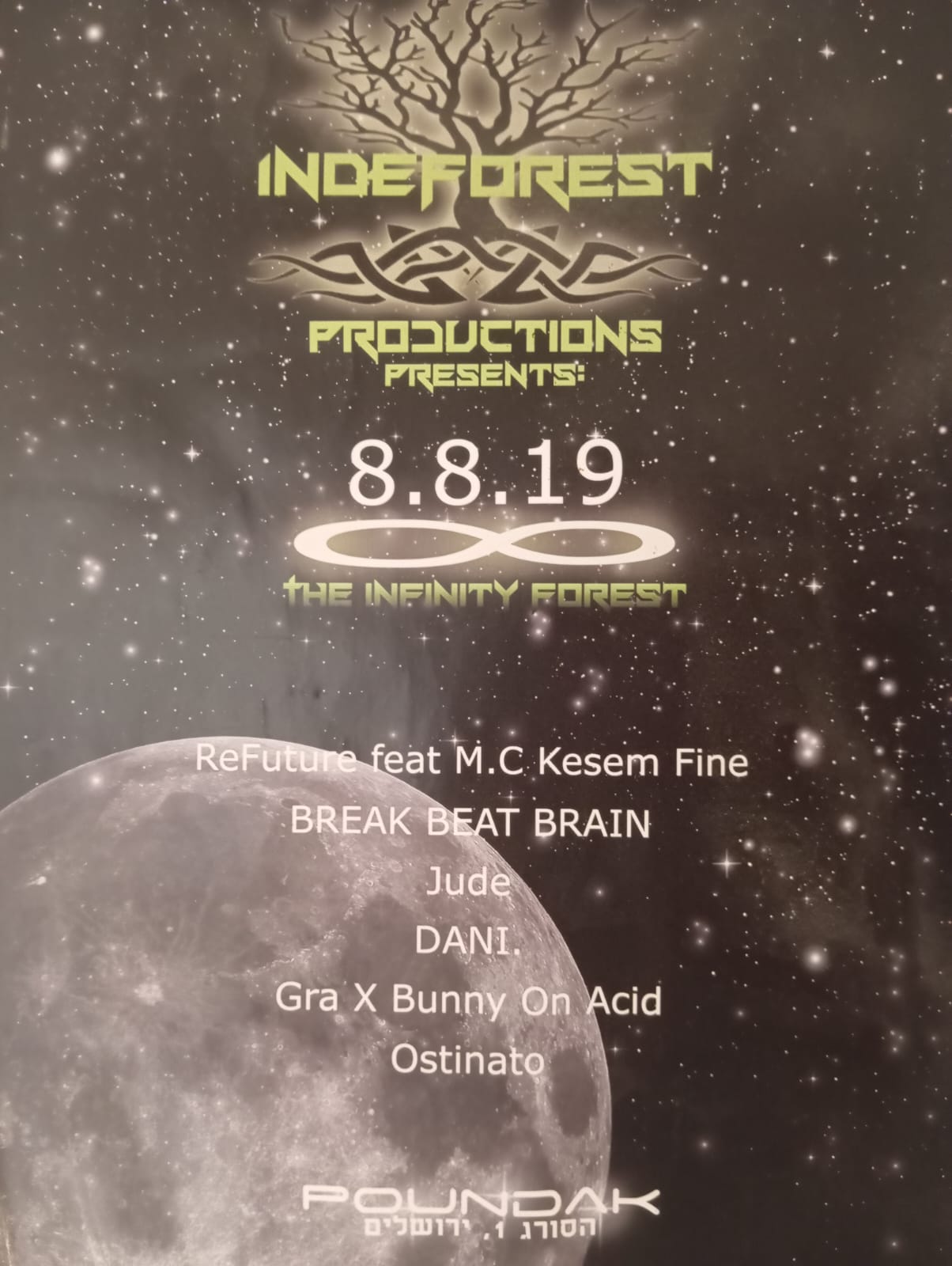 Indeforest 1 event poster